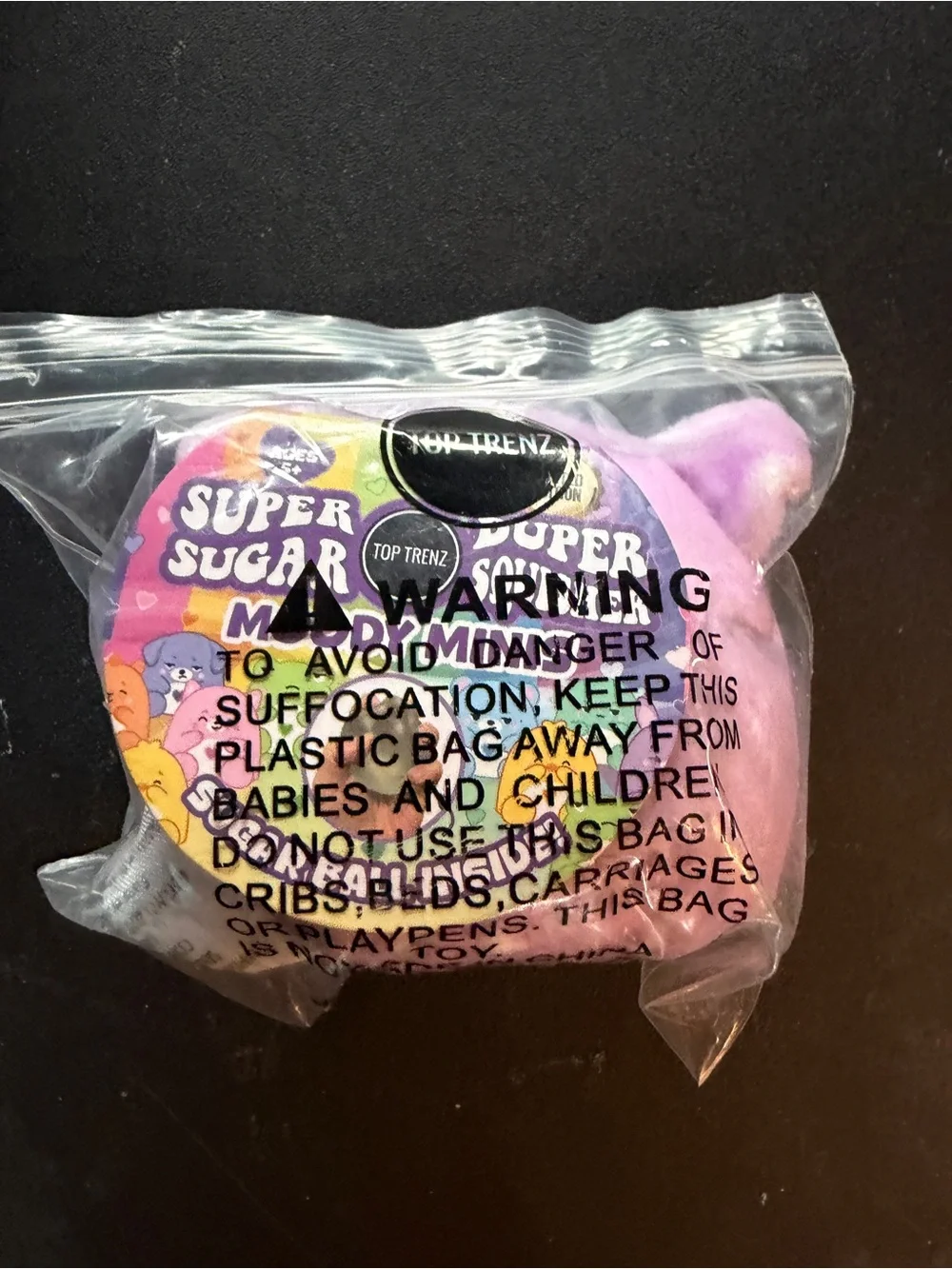 New Squishy Top Trenz Super Duper Sugar Squisher Mini Moody Theo Bunny Purple